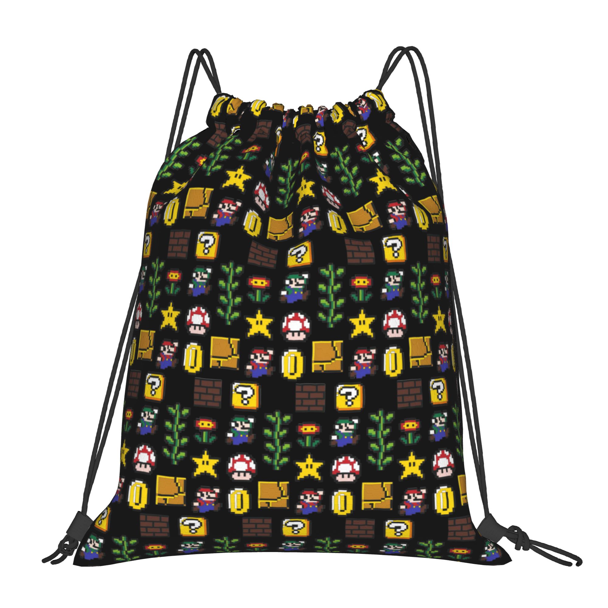 Drawstring Gym Bag - Custom M-Marioed Drawstring Bag Men Women