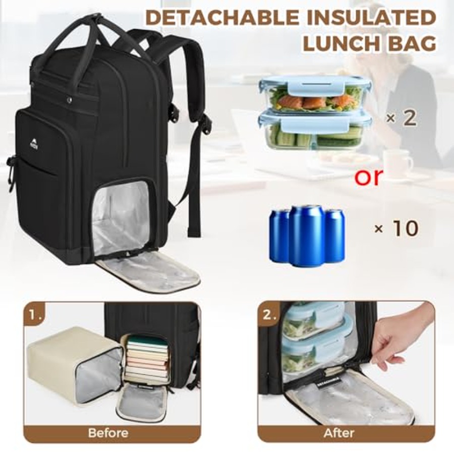 Teacher Backpack with Lunch Co - огляд і ціна Laptop Backpack 15.6