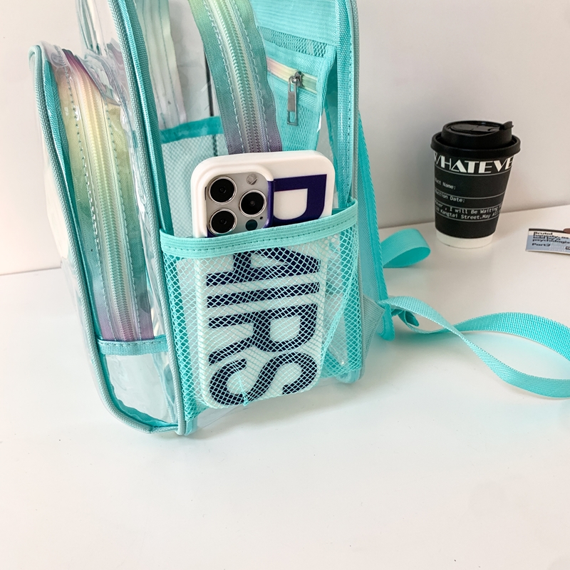 PVC Transparent Zipper Large C - огляд і ціна Fashion Backpack Women
