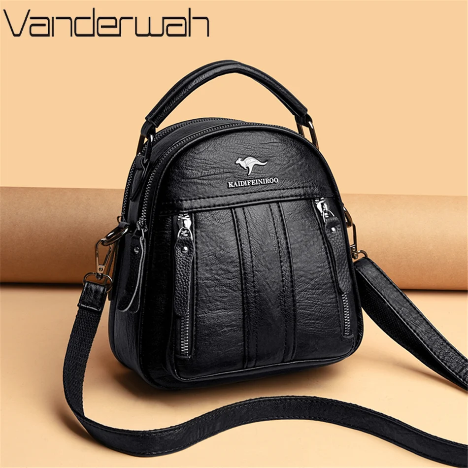 4 In 1 Leather Backpacks Multi - огляд і ціна Leather Backpack Vintage