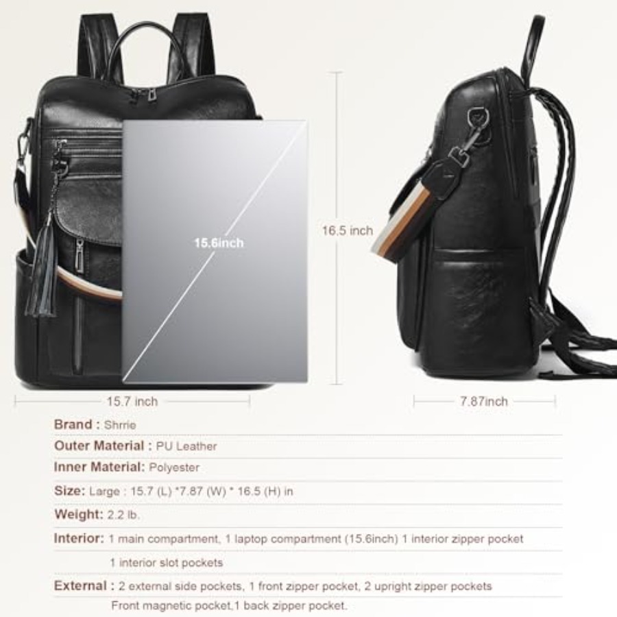 Laptop Backpack for Women 15.6 - огляд і ціна Laptop Backpack 15.6