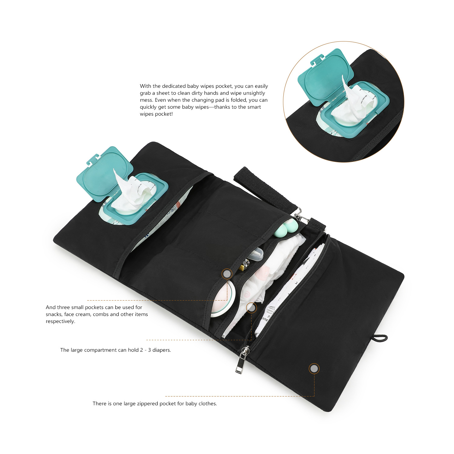 Foldable Diaper Organizer Bag  - огляд і ціна Backpack Diaper Bag