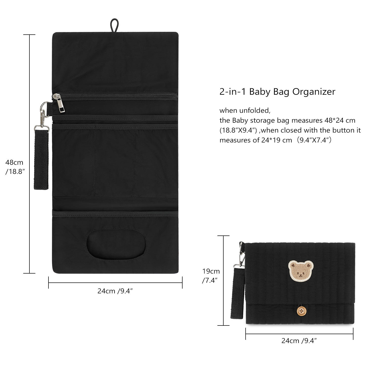 Foldable Diaper Organizer Bag  - огляд і ціна Backpack Diaper Bag