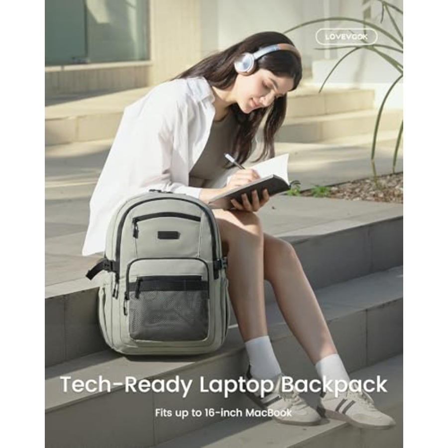Laptop Backpack Women/Men with - огляд і ціна Laptop Backpack 15.6