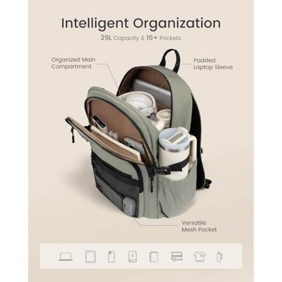 Laptop Backpack Women/Men with - огляд і ціна Laptop Backpack 15.6