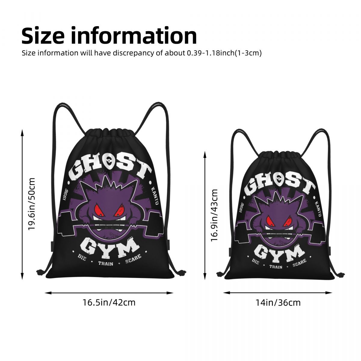 Ghost Gym Drawstring Backpack  - огляд і ціна Drawstring Gym Bag