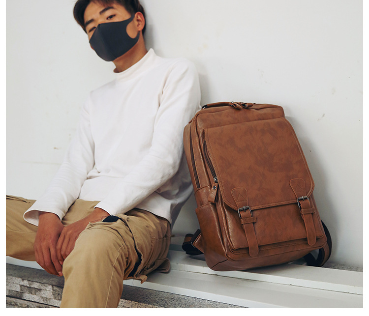 Custom Logo Pu Backpack For Me - огляд і ціна Business Backpack Brief