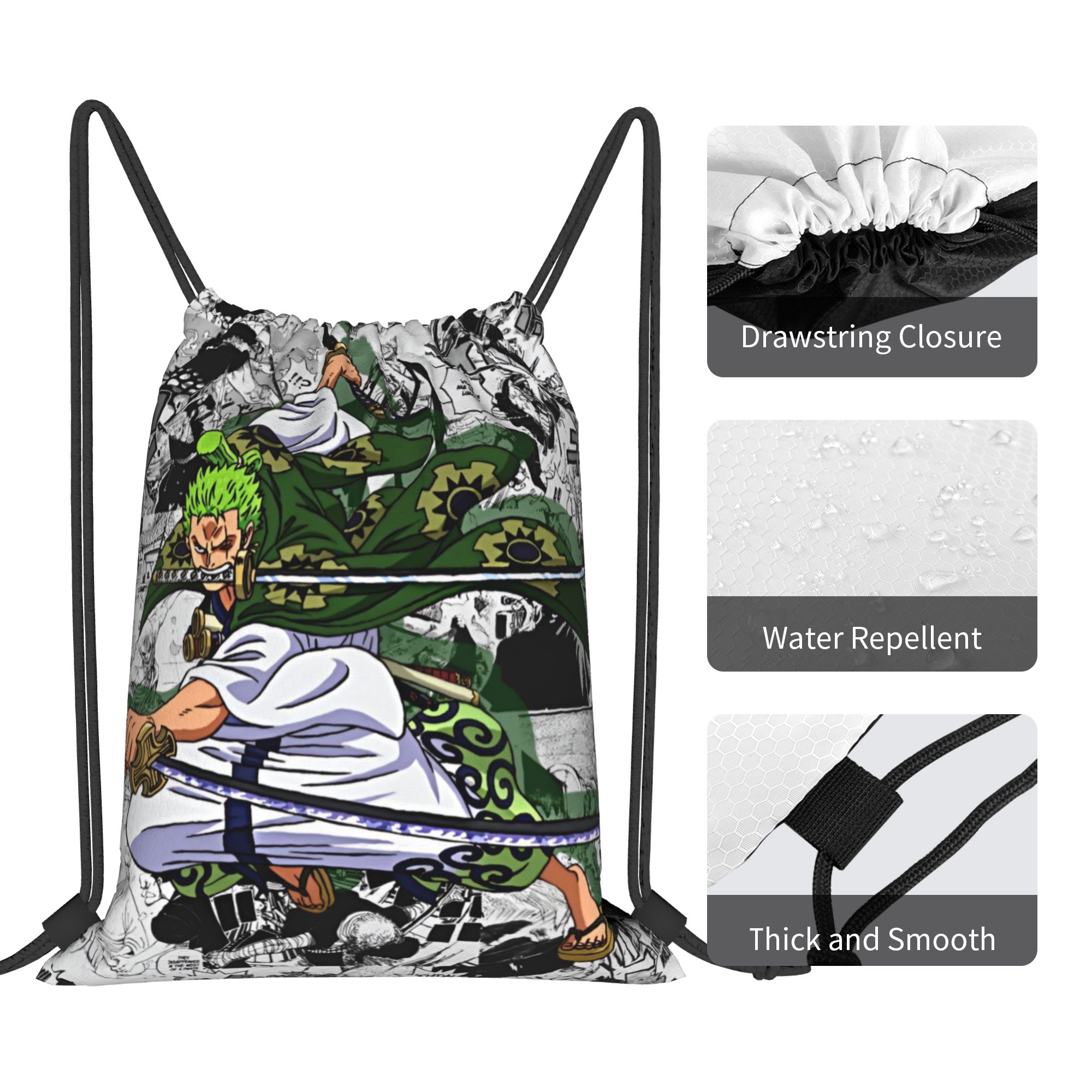 Custom Zoro O-One P-Piece Draw - огляд і ціна Drawstring Gym Bag
