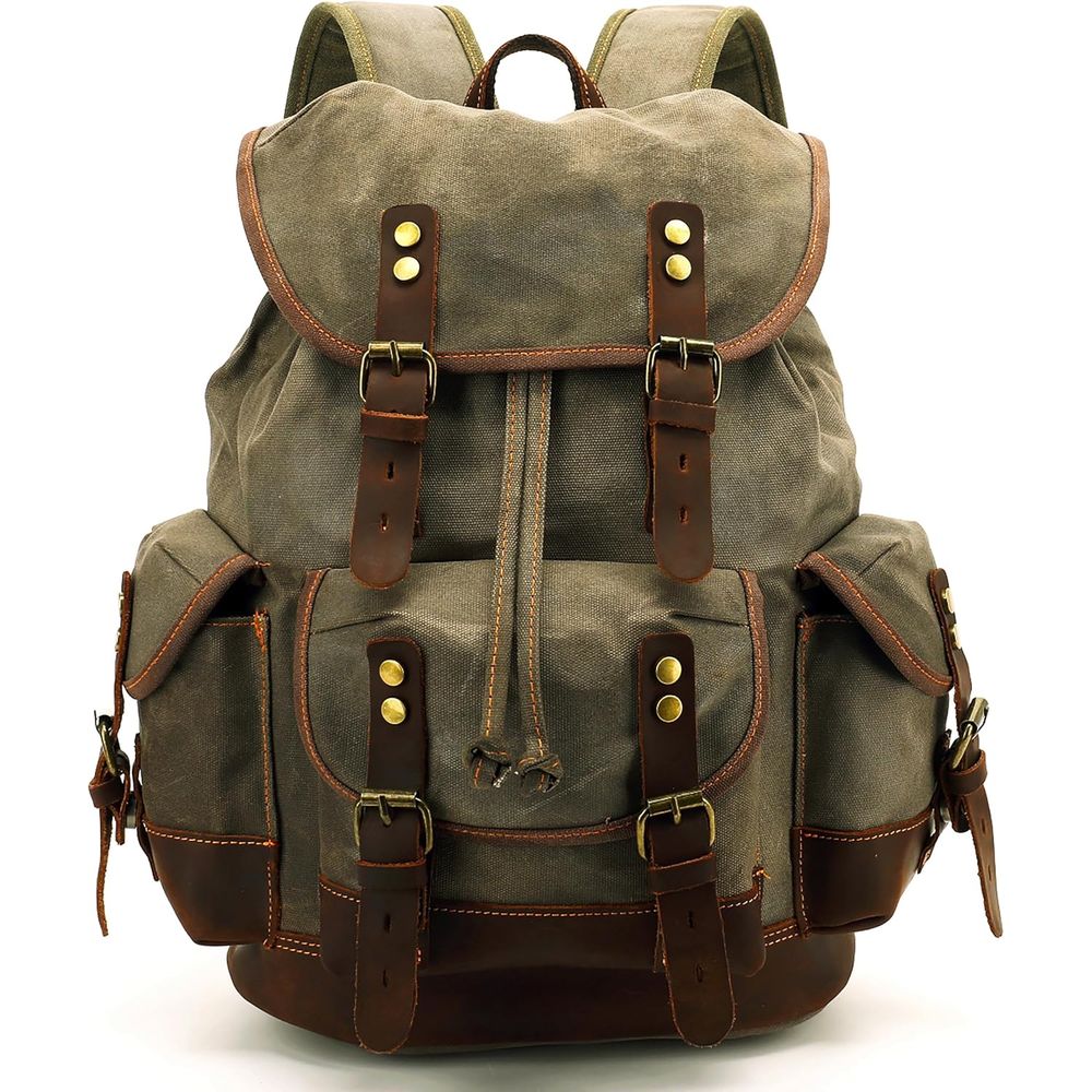 Vintage Canvas Leather Backpac - огляд і ціна Leather Backpack Vintage
