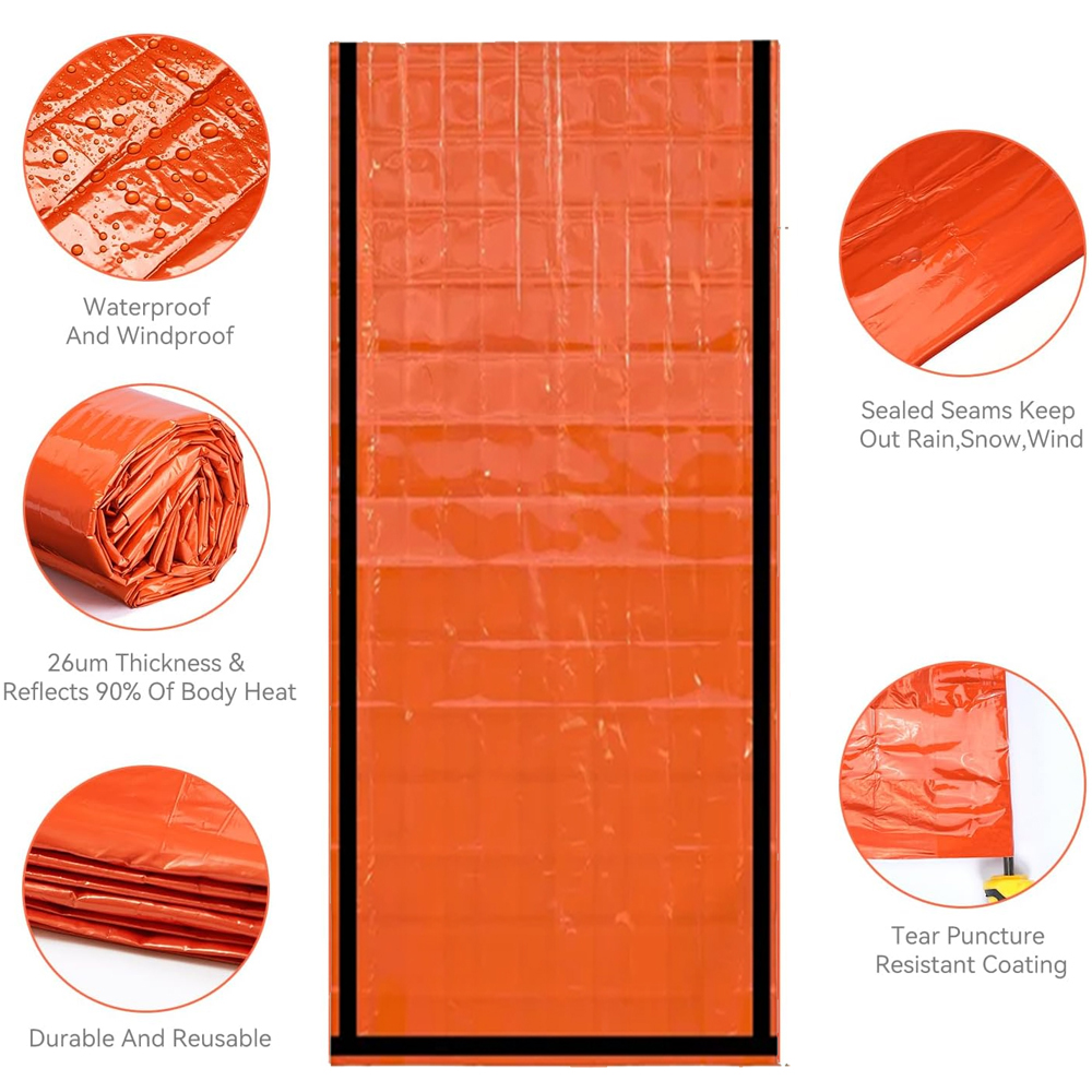 Emergency Sleeping Bag Surviva - огляд і ціна Hiking Backpack Waterproof