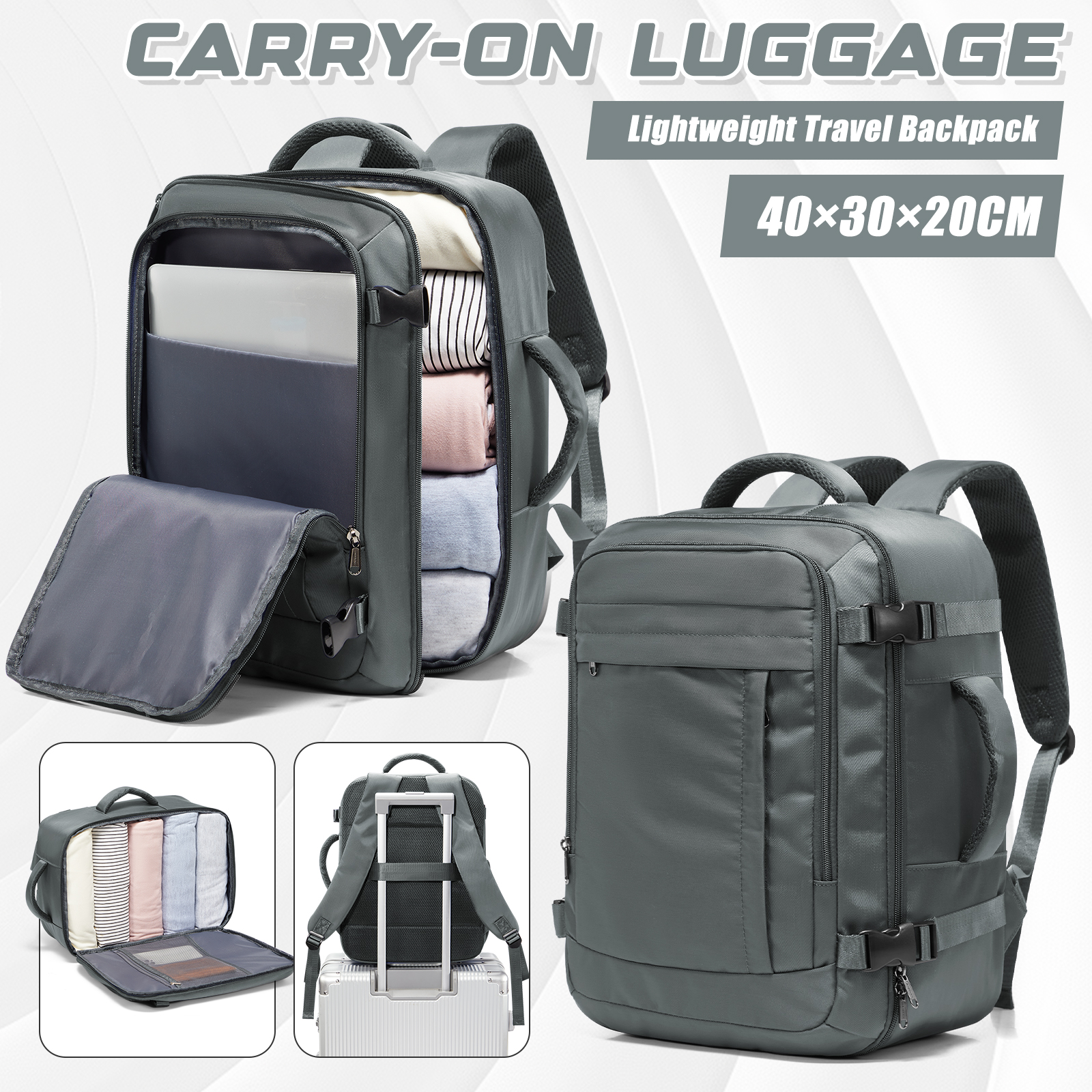 Ryanair Cabin Bags 40x30x20 Un - огляд і ціна Canvas Backpack Casual
