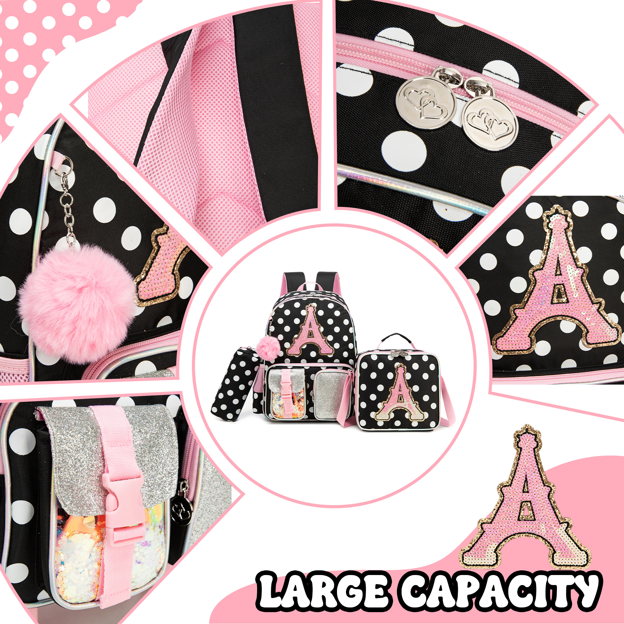 Backpack for Girls Letter Back - огляд і ціна School Backpack Teen