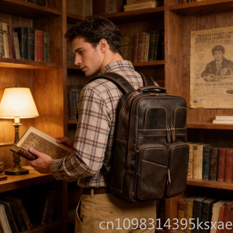 Vintage Retro Genuine Crazy Ho - огляд і ціна Leather Backpack Vintage