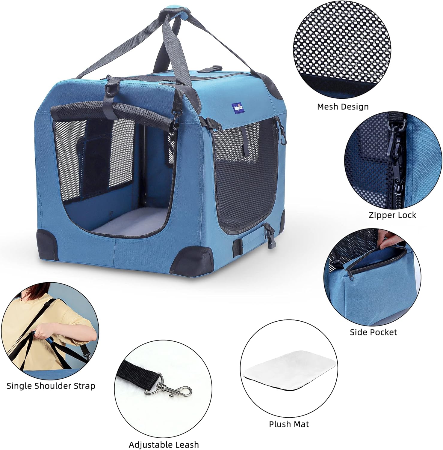Portable Collapsible Dog Crate - огляд і ціна Foldable Backpack Small