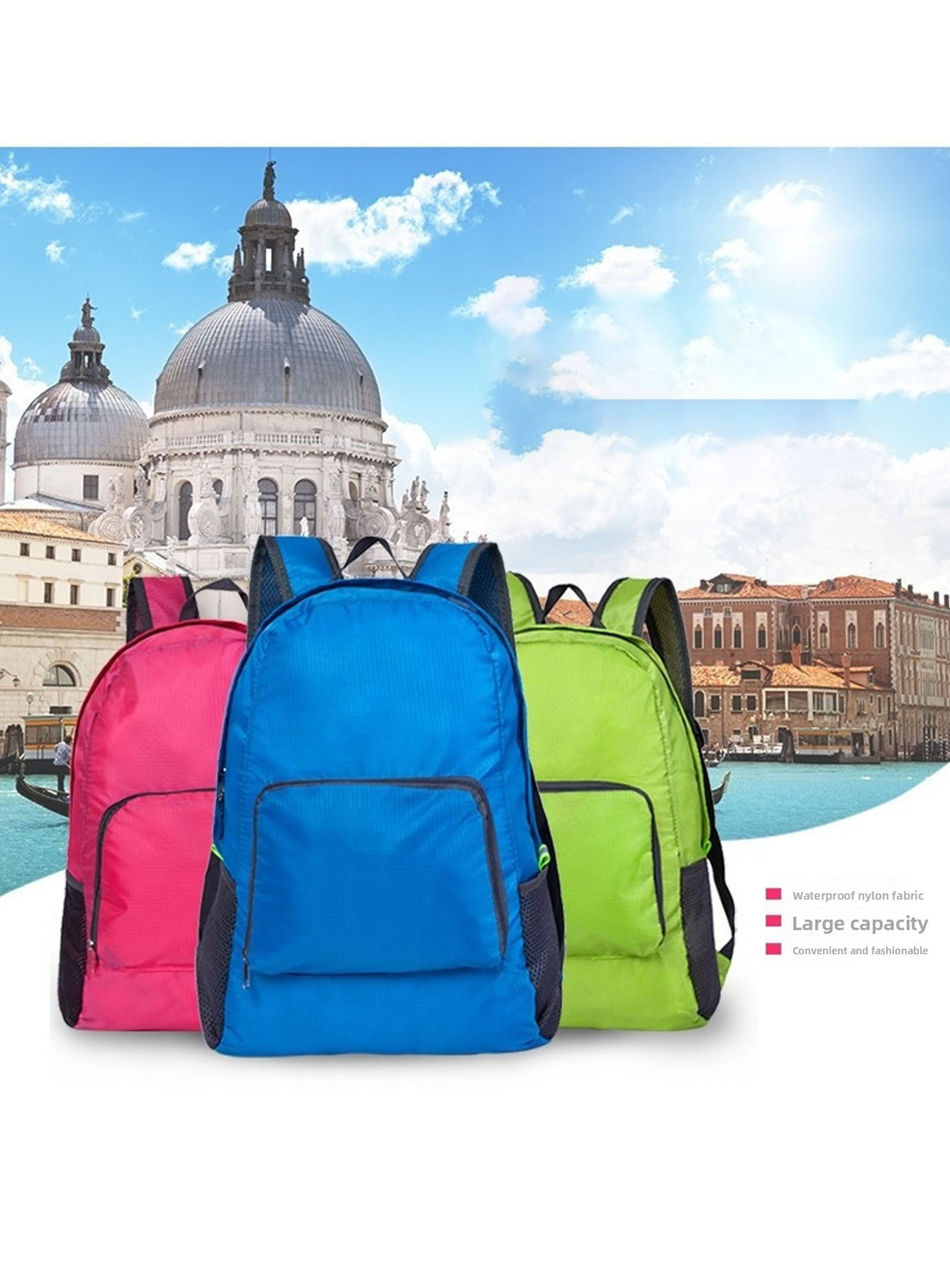 Foldable travel bag, lightweig - огляд і ціна Foldable Backpack Small