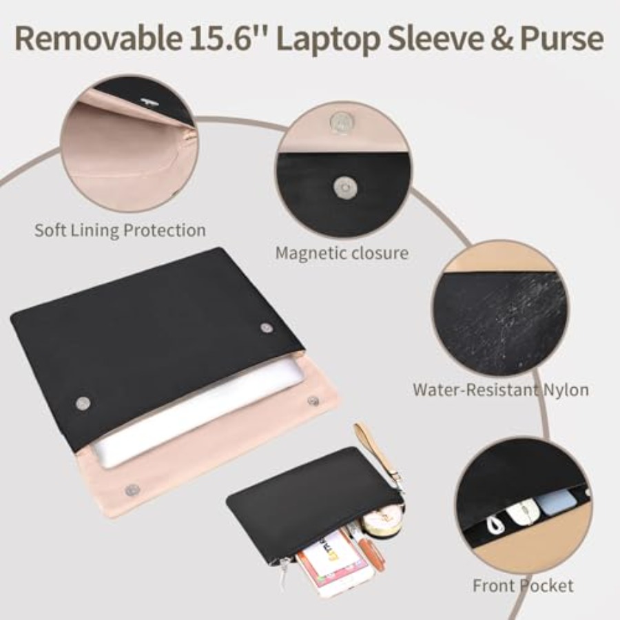 ESTARER Women's Laptop Leather - огляд і ціна Laptop Sleeve Removable
