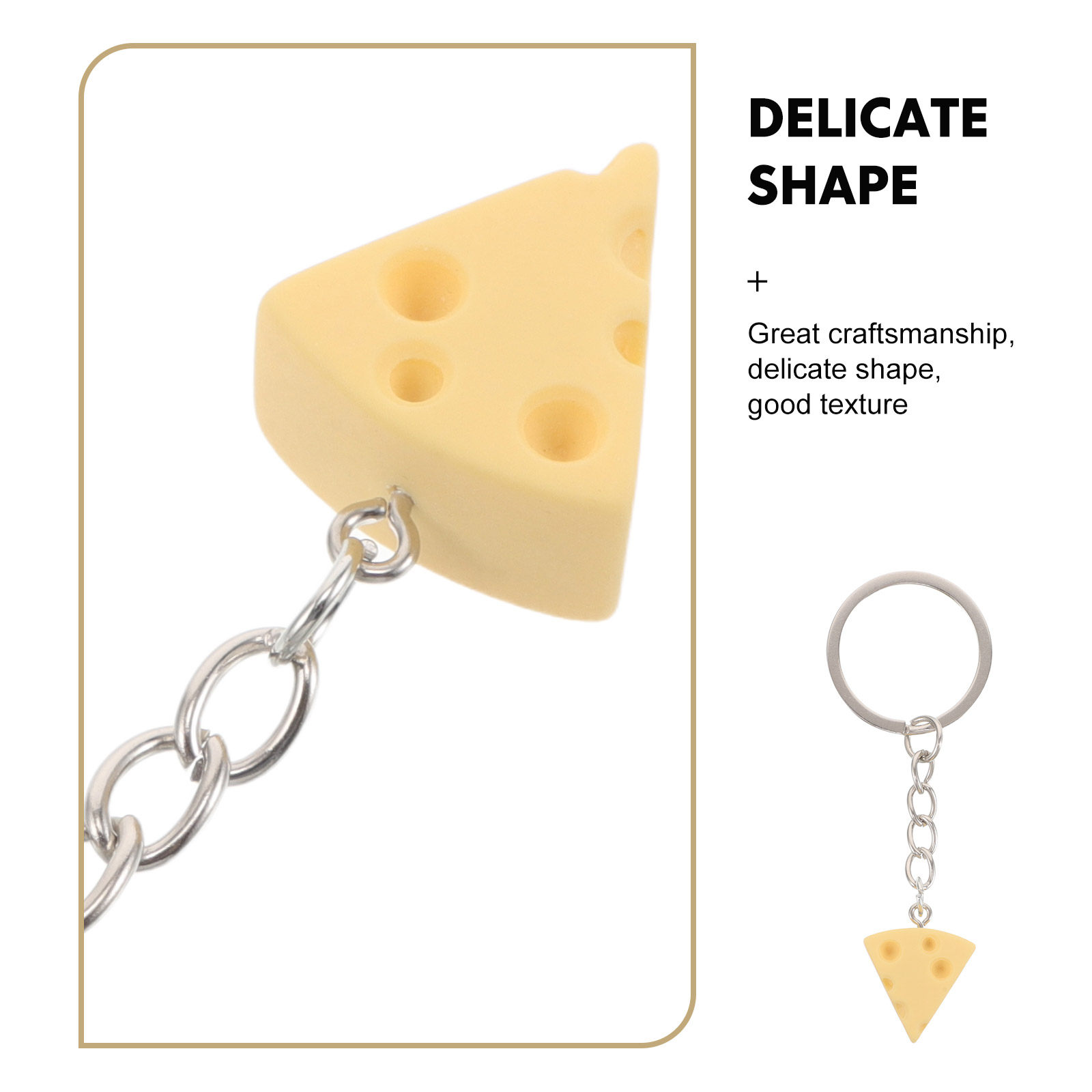 20Pcs Cheese Keychain Realisti - огляд і ціна Mini Backpack Purse