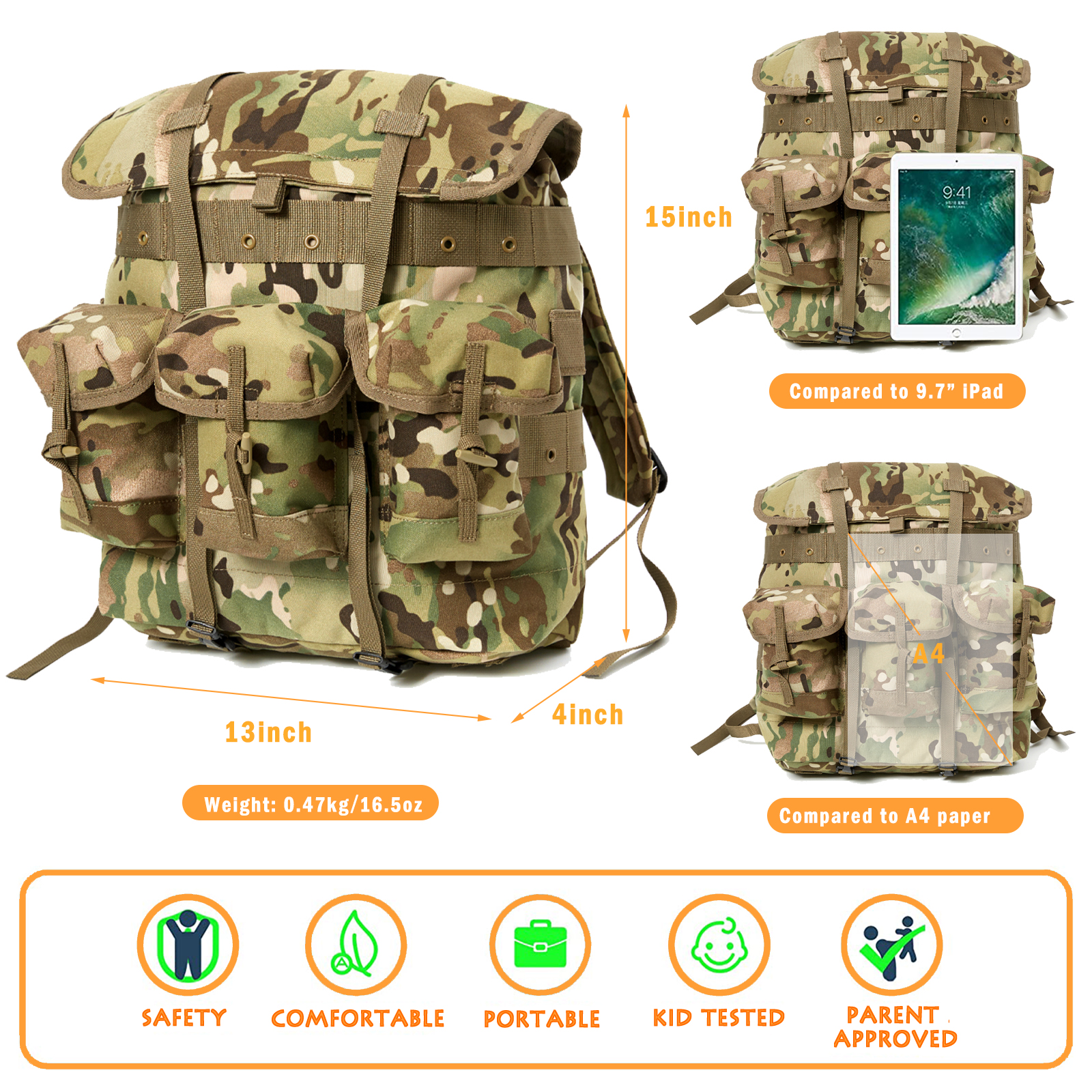 MT Mini Alice Pack for Kids, M - огляд і ціна Rucksack Military Style
