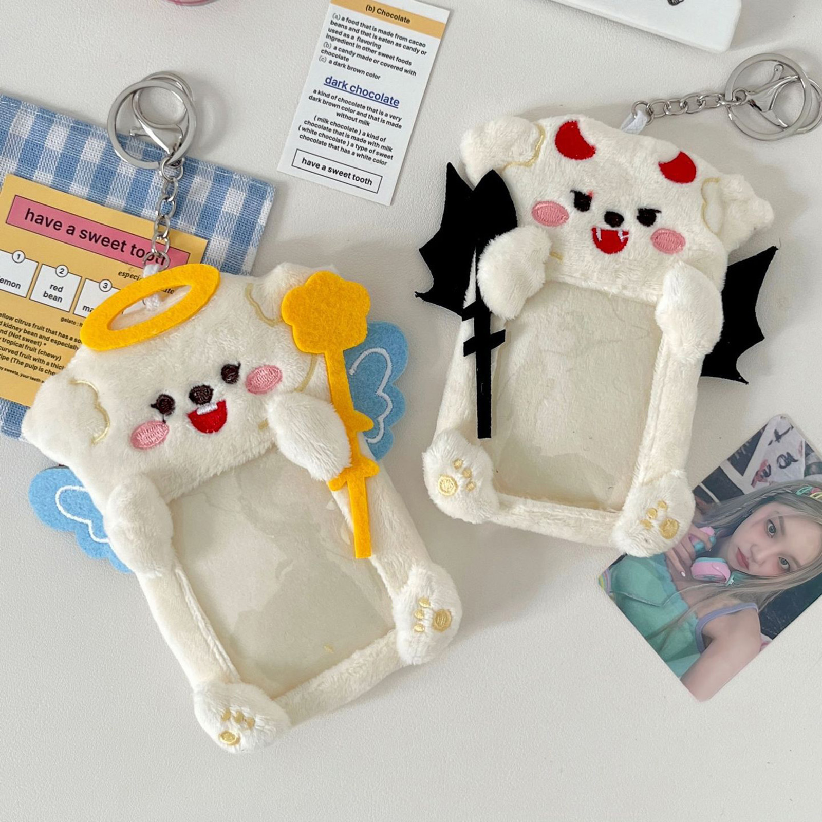 Plush Angel Devil Keychain Cut - огляд і ціна Fashion Backpack Women