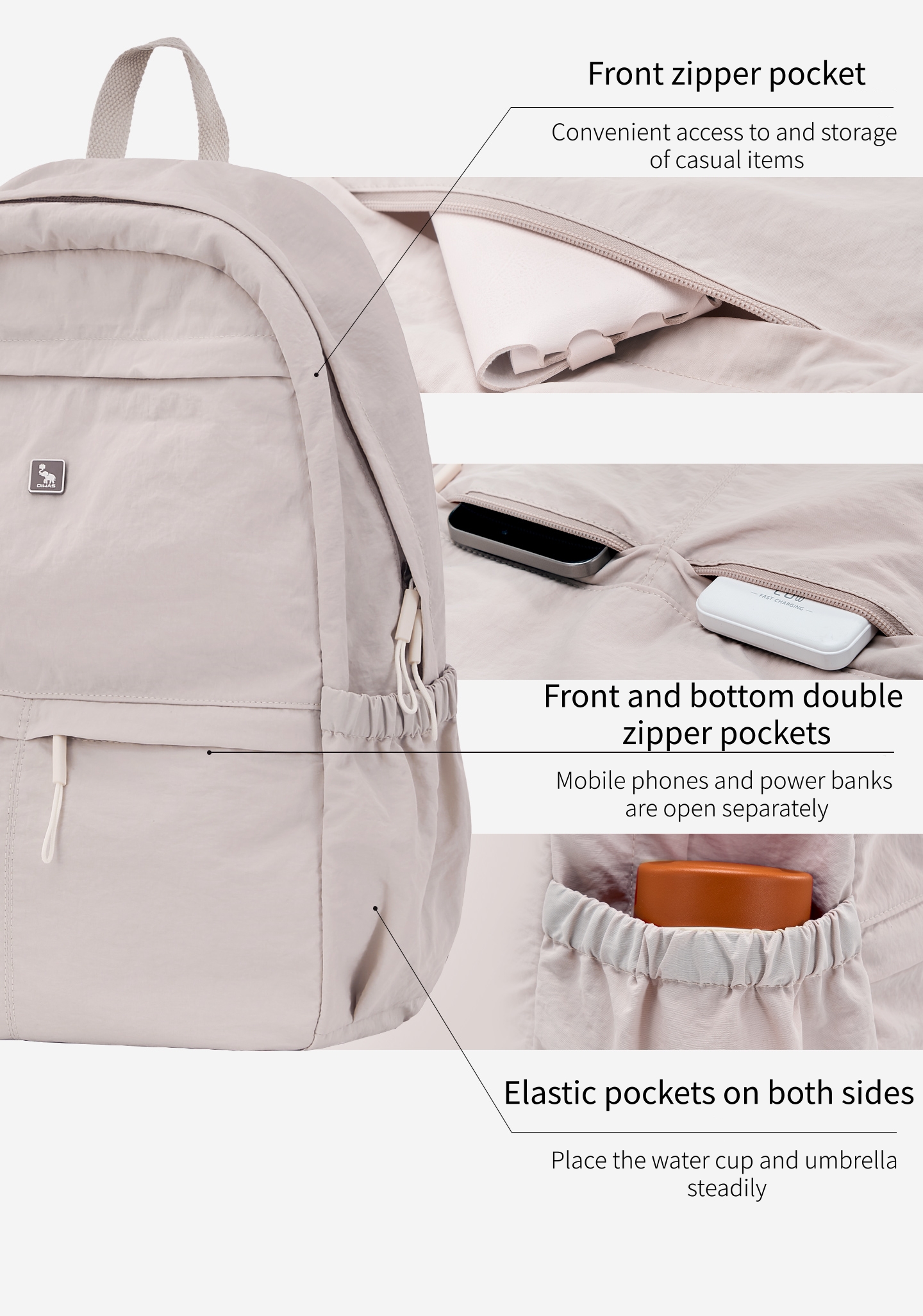 OIWAS Ultra lightweight and st - огляд і ціна Canvas Backpack Casual