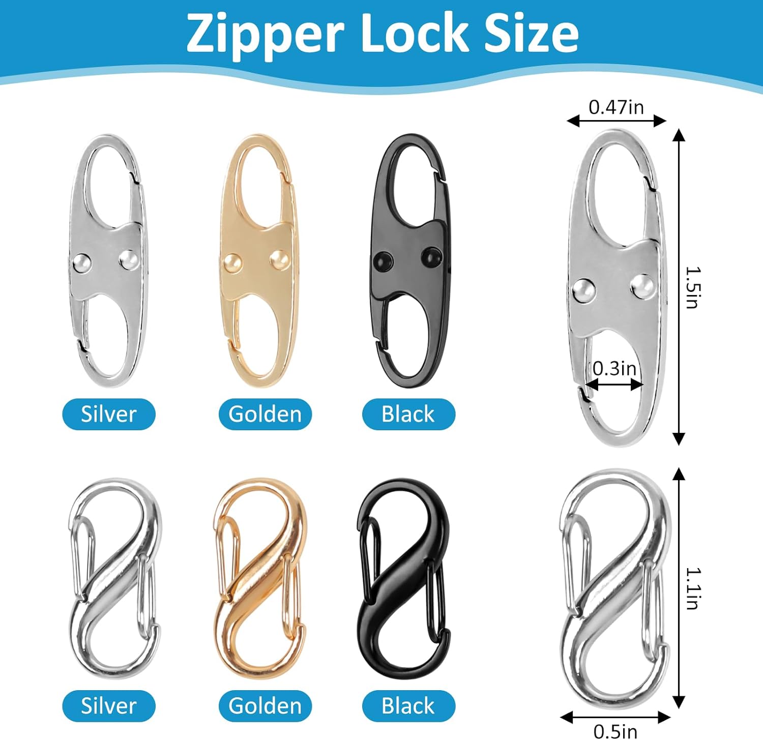Lock Combo, Total 21PCS Clips  - огляд і ціна Backpack Lock Combo