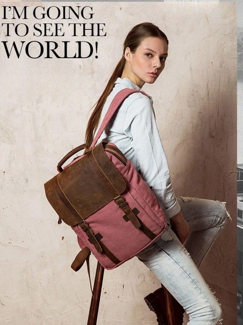 Military Canvas Leather Backpa - огляд і ціна Rucksack Military Style