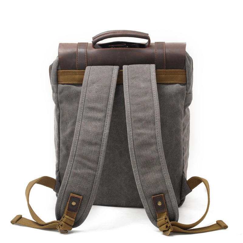 Military Canvas Leather Backpa - огляд і ціна Rucksack Military Style