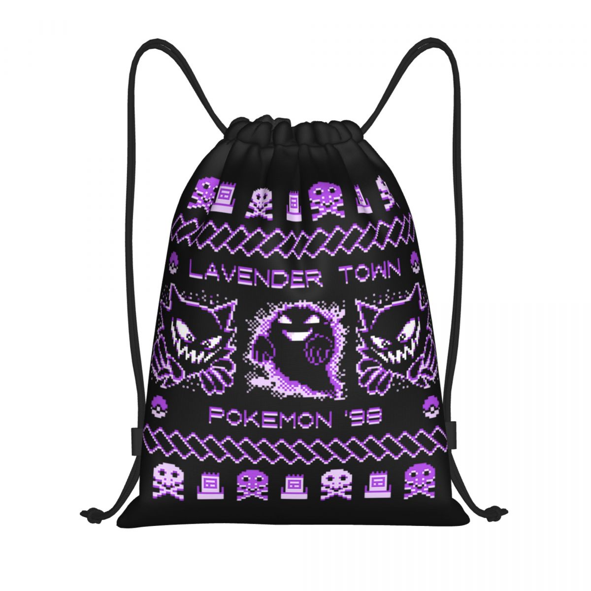 Lavender Town Christmas Backpa - огляд і ціна Drawstring Gym Bag