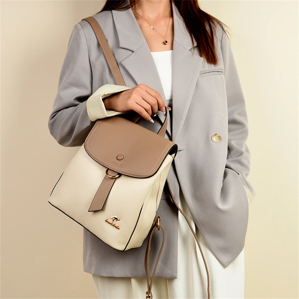 2024 High Quality Fashion Prin - огляд і ціна Leather Backpack Vintage