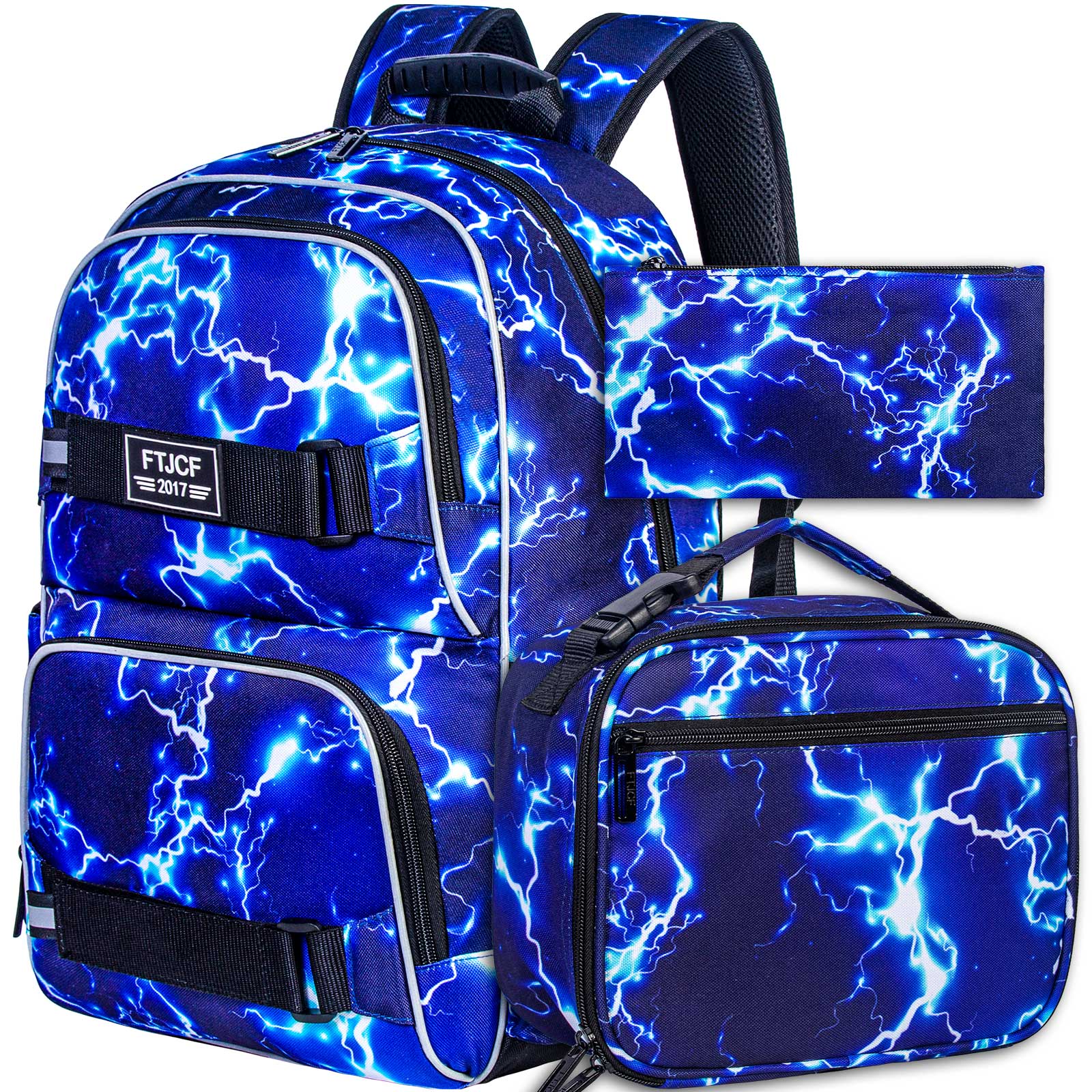 3PCS Lightning boys Backpack,  - огляд і ціна School Backpack Teen