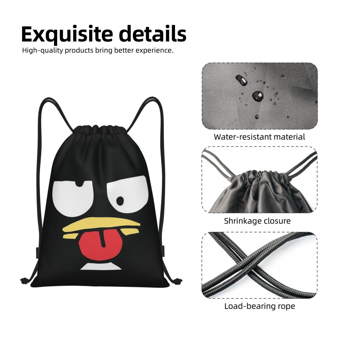 Badtzs Marus  Penguin Drawstri - огляд і ціна Drawstring Gym Bag