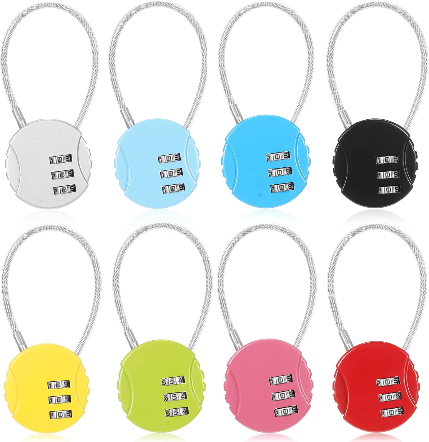 8 Pack Combination Wire Lock 3 - огляд і ціна Backpack Lock Combo